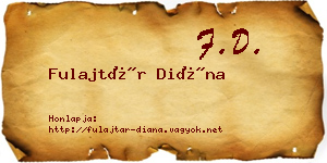 Fulajtár Diána névjegykártya
